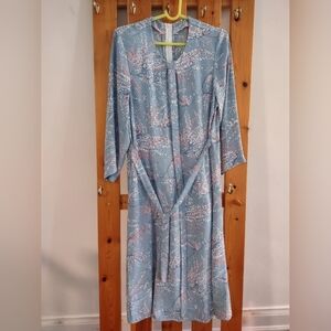 Vintage Blue Floral Dress